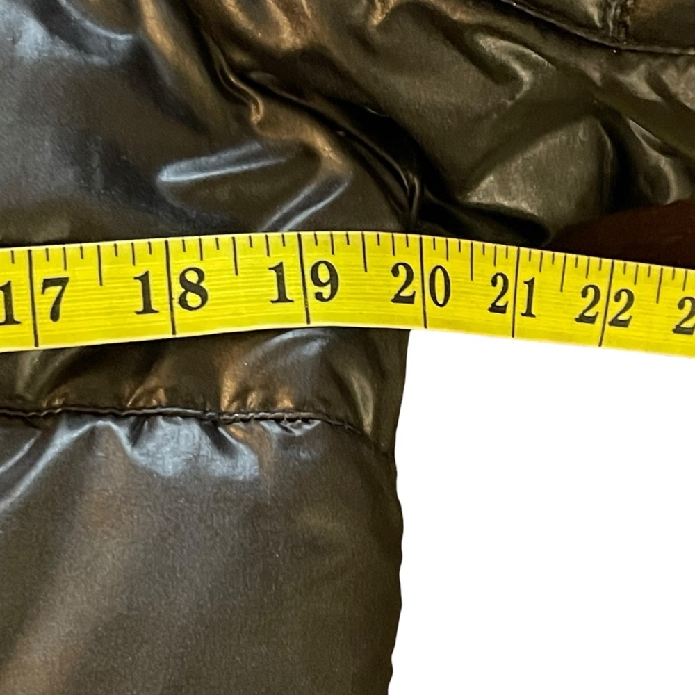 GEOX Respira Black Cinch Waist Long Down/Feather Puffer Jacket (8/10) - Picture 10 of 16